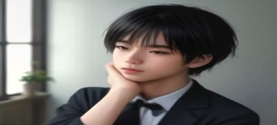 一位年轻男性用户坐在桌前用笔记本电脑浏览搜同gv平台，屏幕上显示内容分类页面，室内光线温暖，表情专注而轻松