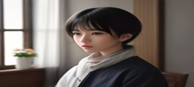 一名男性用户在手机上使用搜同gv移动端页面，画面聚焦在手机屏幕上显示的内容导航界面，背景虚化为户外咖啡馆场景